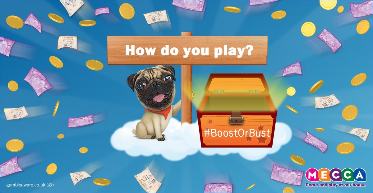 MeccaBingo's tweet photo. Play today to #BoostOrBust your win & for a chance to win 1 of 3 £100 Love2Shop vouchers. https://t.co/gbHDvOvVcz https://t.co/FD4gxgQyG8