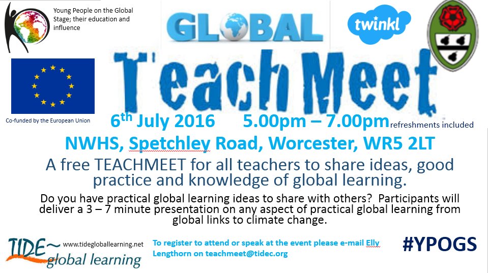 jkfairclough's tweet image. It's not too late to present at the Global Learning Teachmeet. Sign up now eventbrite.co.uk/e/global-teach… #TMGlobal