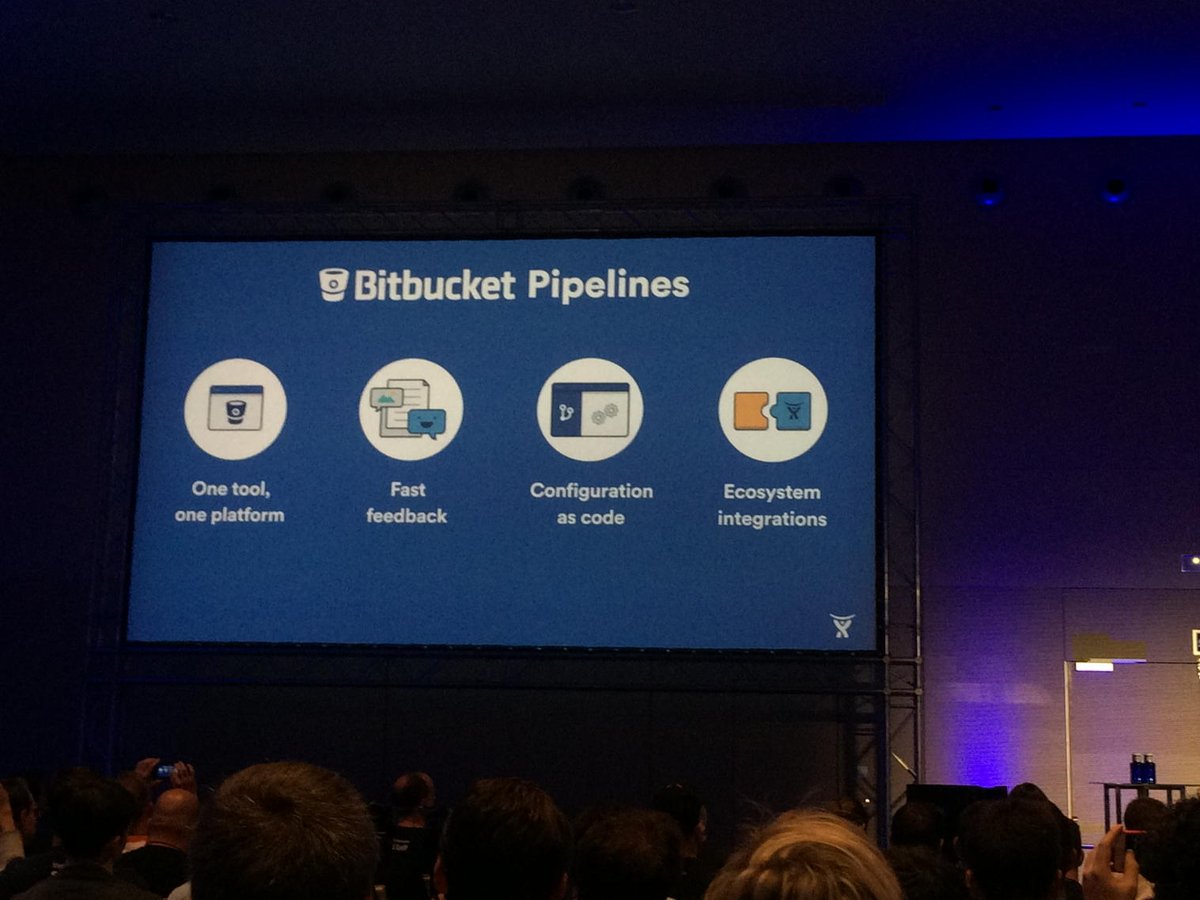 GraceFr's tweet photo. Bitbucket Pipelines to accelerate your releases #AtlasCamp https://t.co/4OV1oE22rh