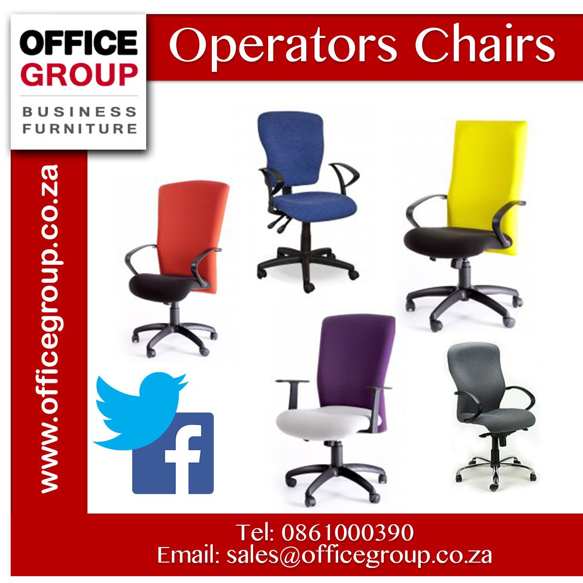 officegroupsa's tweet image. Have a look at our great selection of Operators Chairs - view our catalogue online today officegroup.co.za