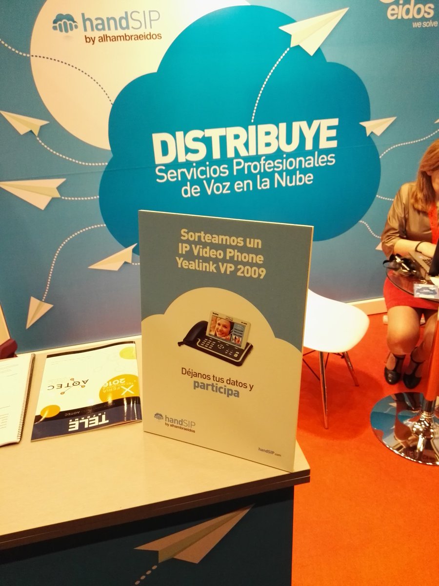 handSIP's tweet image. Preparados, listos... Ya! Comienza @aotec_es. Visita nuestro stand nº 5 y participa en el sorteo de 1 #IPVideoPhone