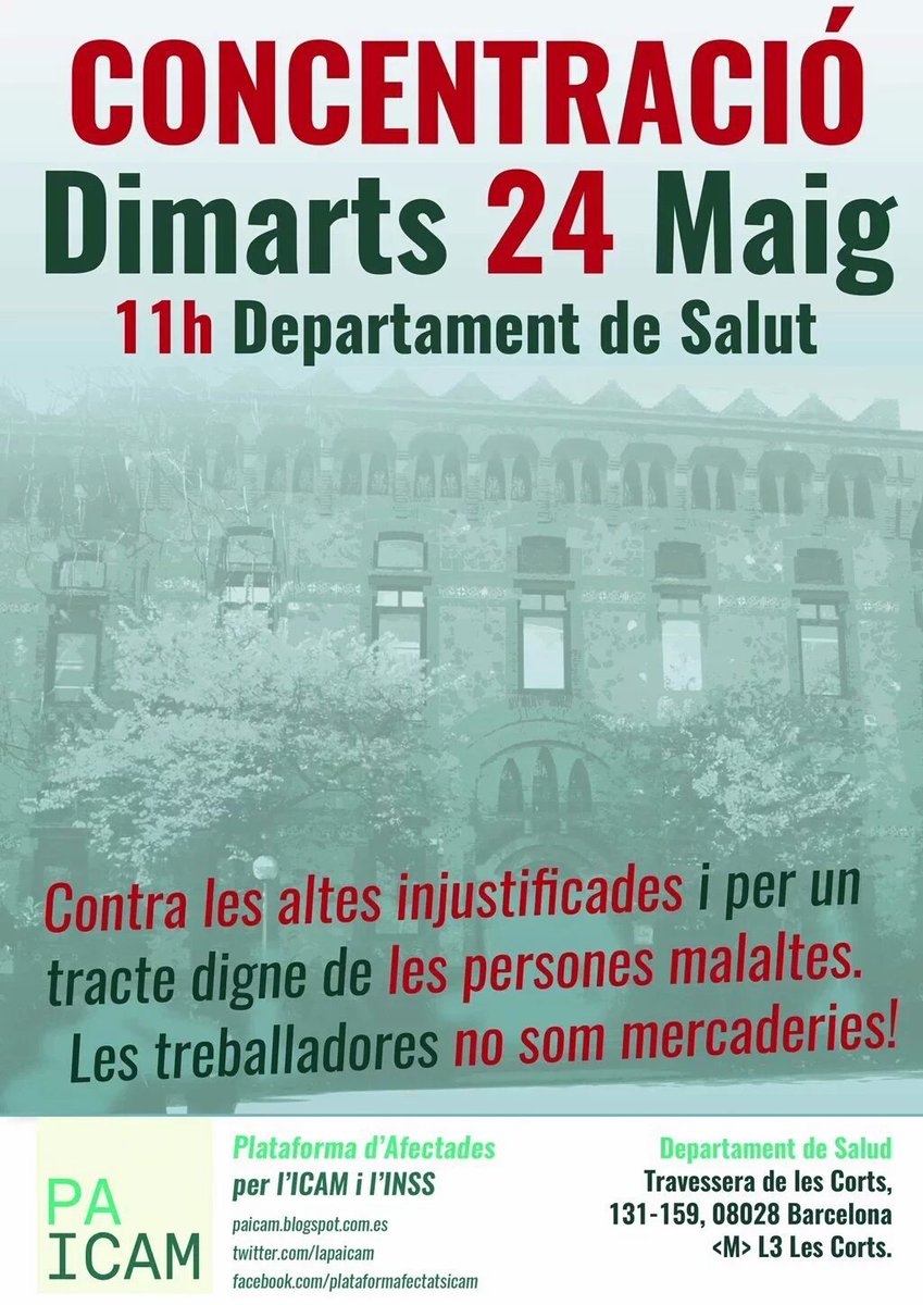 MartaSerres's tweet photo. Cap a BCNA amb les lluitadores, tot i estar malaltes.
#pressingICAM #pressingINSS #pressingCOMIN
@LaPAICAM https://t.co/yrRCeWPsE8