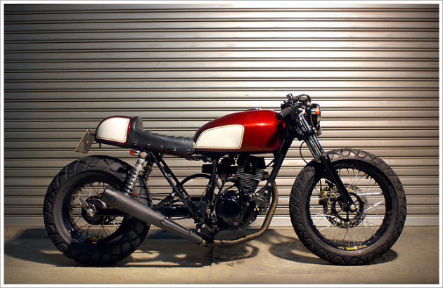 YAMAHA TW200 カフェレーサー Big Dreams: A custom Yamaha TW200 from Taiwan | Bike EXIF