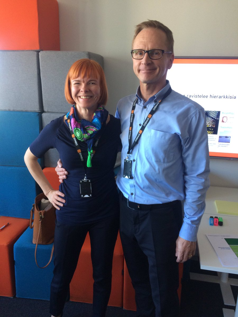 symbiofinland's tweet photo. Strategiasparrailua @ActiveInspire n Hanna-Marin ja Pasin kanssa tänään #inspired #strategia #target #focus #team https://t.co/PQpHOjRjmR
