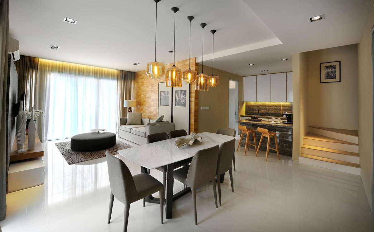 230thk's tweet photo. #HangingLights #DiningArea  #HomeInteriors #ResidentialInteriors #LivingArea #ExclusiveDesigns #230thk https://t.co/Iu6yAA7dp3