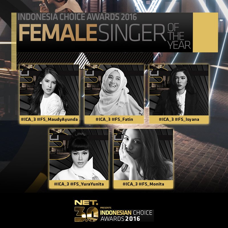 mdtvindonesia's tweet photo. VOTE Best Female Singer of The Year melalui Facebook &amp; Twitter, ketik: #ICA_3 #FS_(Nominasi) https://t.co/gj4yFdk3YE
