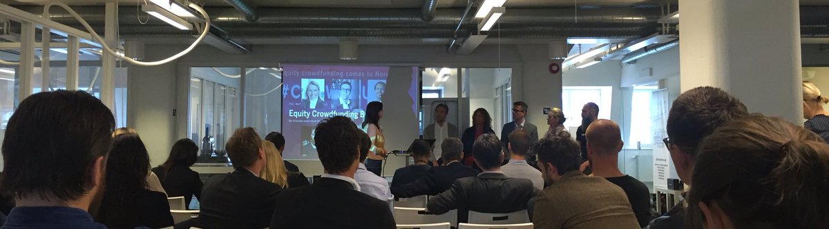 Very interesting Equity Crowdfunding breakfast <a href="/FintechMundi/">Fintech Mundi</a> with <a href="/S_Hannestad/">Susanne Hannestad</a>