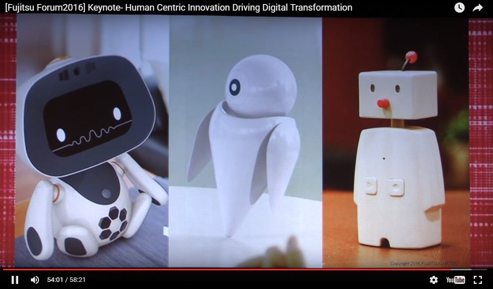 CEleftheriadou's tweet photo. Re-experience the #FujitsuForum 2016 Tokyo keynote 
#IoT #AI #robots 
https://t.co/qgcWzJ7D8Y https://t.co/eoe73iQILV