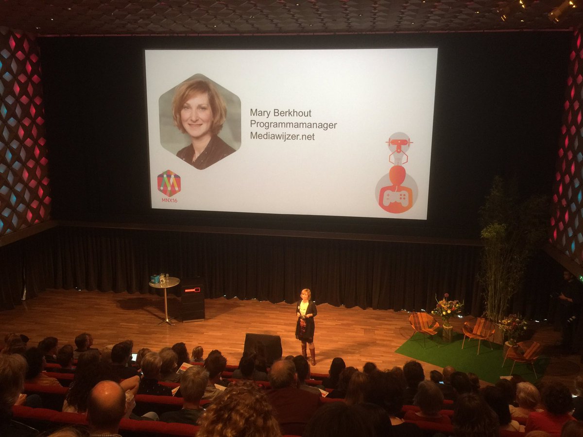Opnieuw in <a href="/BeeldenGeluid/">beeldengeluid</a> nu aanwezig bij #MNX16 met opening <a href="/MaryBerkhout/">Mary Berkhout-Nio</a> <a href="/Mediawijzer/">Netwerk Mediawijsheid</a>