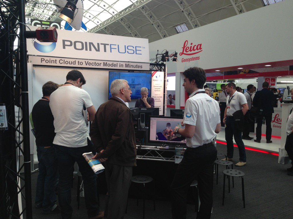 Pointfuse's tweet photo. Pointfuse, come and visit us #Geobusiness16 on stand G1 for a full demonstration of Pointfuse V2 https://t.co/NUKXjQHl6p