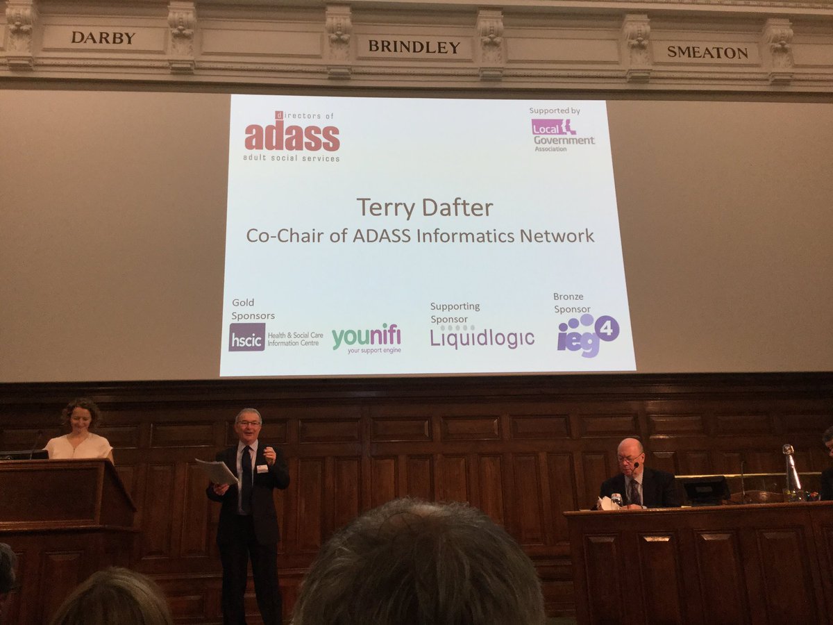 Younifi_uk's tweet photo. Terry Dafter Co-chair of @ADASSINetwork gets us underway at #ADASSINConf16 https://t.co/pL8HlvhLKB
