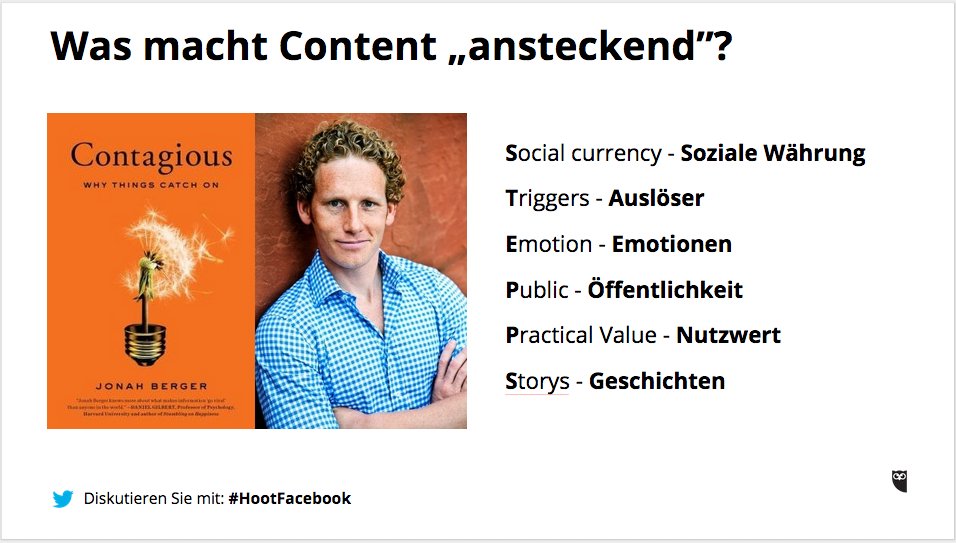 HootsuiteDE's tweet photo. Warum sich Dinge verbreiten: STEPPS nach @j1berger #HootFacebook https://t.co/r2gewMSHv2