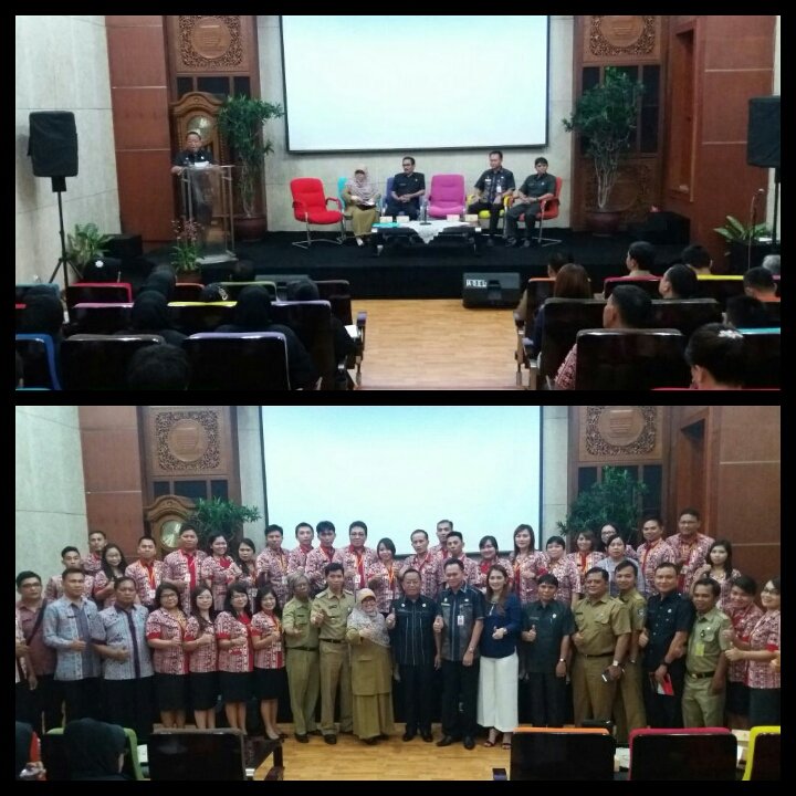Bagumpal's tweet photo. Penerimaan Diklatpim IV Kab. Soppeng dan Kab. Minahasa Selatan di R. Auditorium diterima Asisten VIII @EviShaleha https://t.co/dXhQdRNAxR