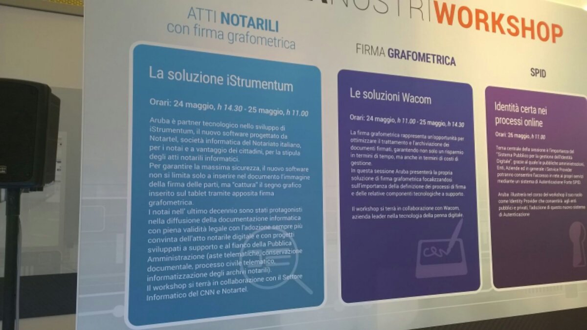 ilnotariato's tweet photo. Tutto pronto al #ForumPa2016 x la presentazione di #Istrumentum, il software x stipulare atti notarili informatici https://t.co/4OEP5BC62O