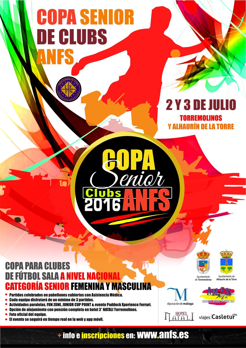 ¿quieres jugar nuestra #CopadeEspañadeClubesAnfs? Categorías masculina y femenina. Infórmate en organizacion@anfs.es