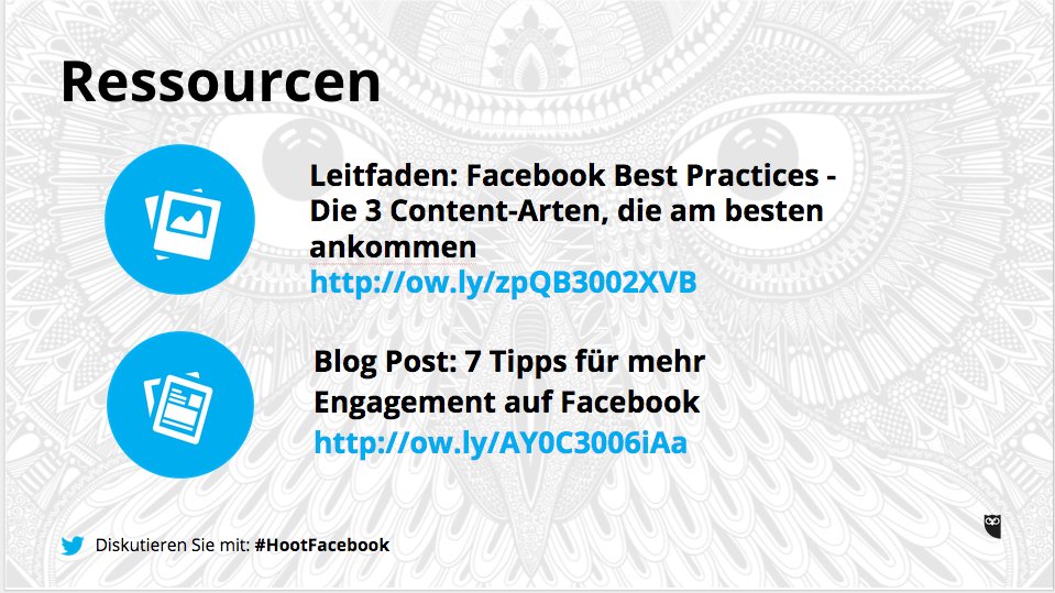 HootsuiteDE's tweet photo. Zum Nachlesen: https://t.co/hKF9rfUFJh und https://t.co/eWv6cpR4P1 #HootFacebook https://t.co/BJv8ZEmvvh