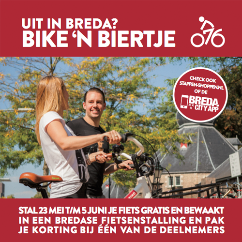 Tot en met 5 juni kun je weer wat leuks verdienen als je je fiets in één van de Bredase fietsenstallingen zet!