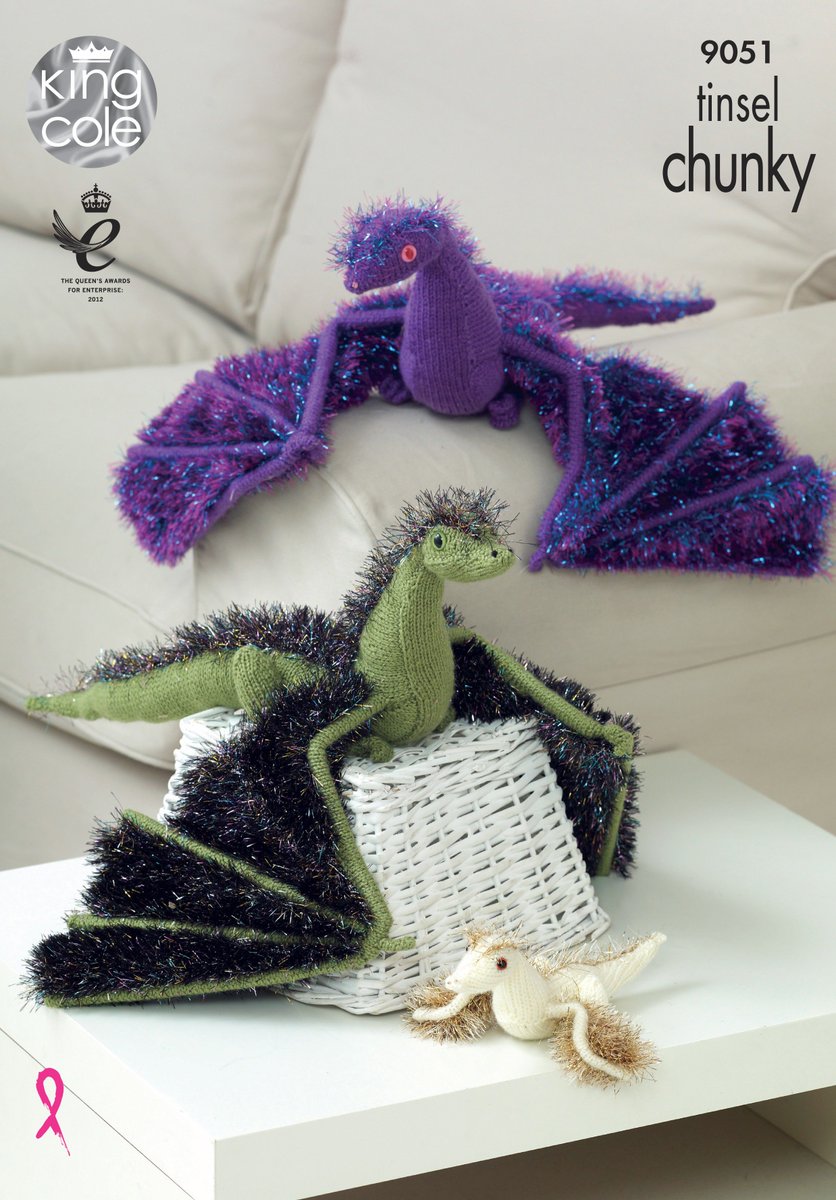KingColeltd's tweet photo. We now have 7 new shades of Tinsel Chunky available and some amazing new patterns #knitting https://t.co/Ozcl1pq7ow