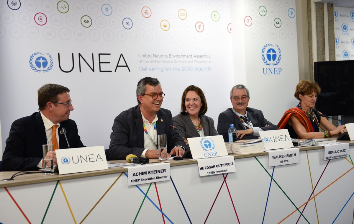 UiTVConnect's tweet photo. Press conference of the second edition of the United Nations Environment Assembly (UNEA-2) in Nairobi, Kenya. https://t.co/7nTKJCmwuB