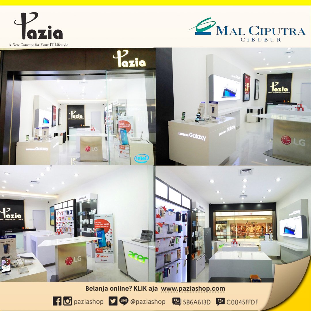 PaziaShop's tweet photo. Telah dibuka #paziashop @MalCiputraCbb Lantai 2 No. S - 37 Telp : 021 2937 7465 / 2937 7438 . https://t.co/FLCsOT1rts