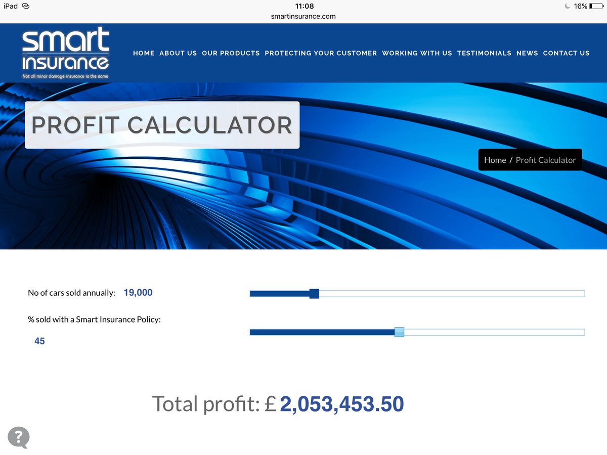 SmartInsUK's tweet photo. Have you had a look at our Smart Profit Calculator? Try it out today at stand 313 #CDX16 https://t.co/7cYiRBQpCn