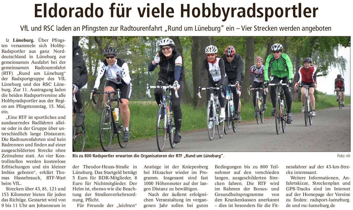 Vorbericht in der <a href="/lzgezwitscher/">LZ Lüneburg</a> zur 11. #RTFLueneburg : pressarchive.rsc-lueneburg.de/2016_05_12-LZ-…