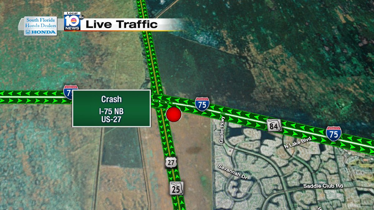 Crash on I-75 NB & US-27 #TRAFFIC https://t.co/MxaTosK2Qs