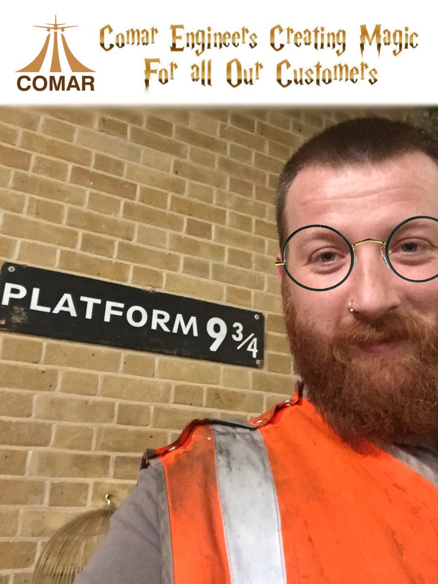 COMARFLUID's tweet image. Our Engineers find themselves in all sorts of places, Think the Hogwarts Express Train needed help here #engineers