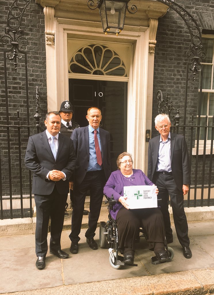 KevinJBarron's tweet photo. Just handed in 1.8mill petition at no10, thank you to everyone who helped. Let's hope they listen. #lovemypharmacy https://t.co/abvf9vuc05