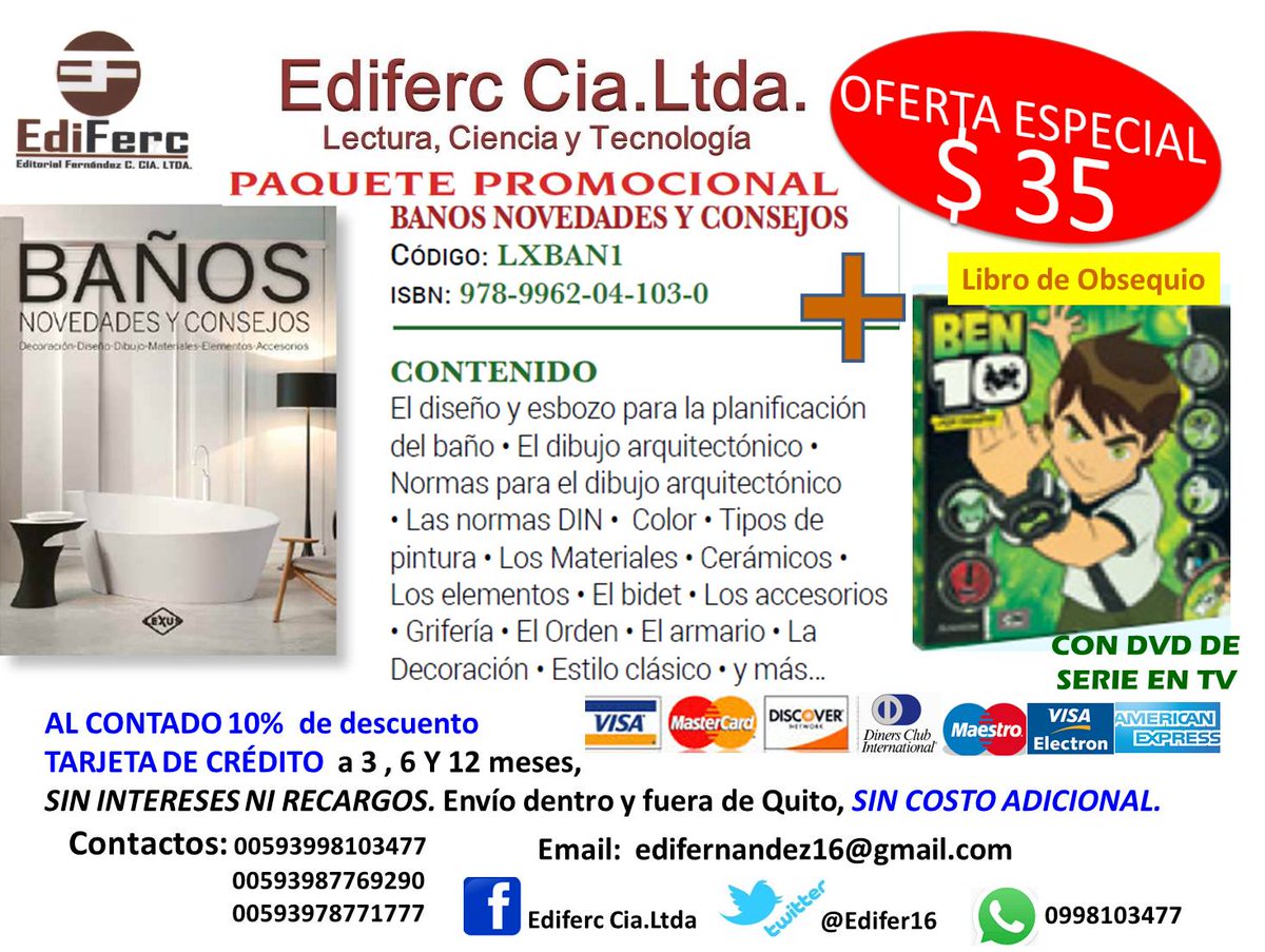 Ediferc16's tweet image. ARQUITECTOS constructores de sueños: Promociones para especializarte con libros de la más alta calidad.SÍGUENOS!