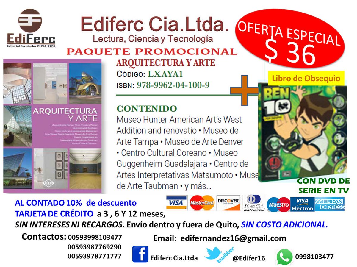 Ediferc16's tweet image. ARQUITECTOS constructores de sueños: Promociones para especializarte con libros de la más alta calidad.SÍGUENOS!