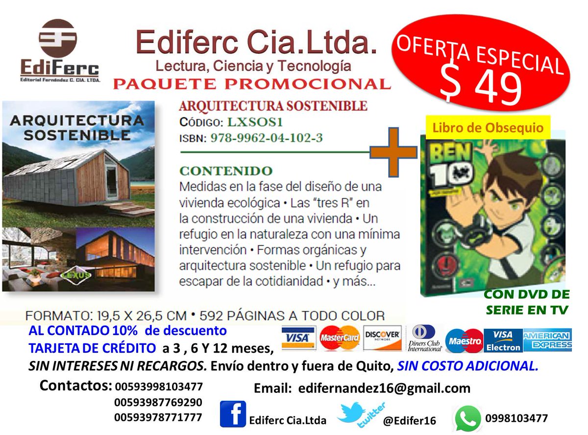 Ediferc16's tweet image. ARQUITECTOS constructores de sueños: Promociones para especializarte con libros de la más alta calidad.SÍGUENOS!