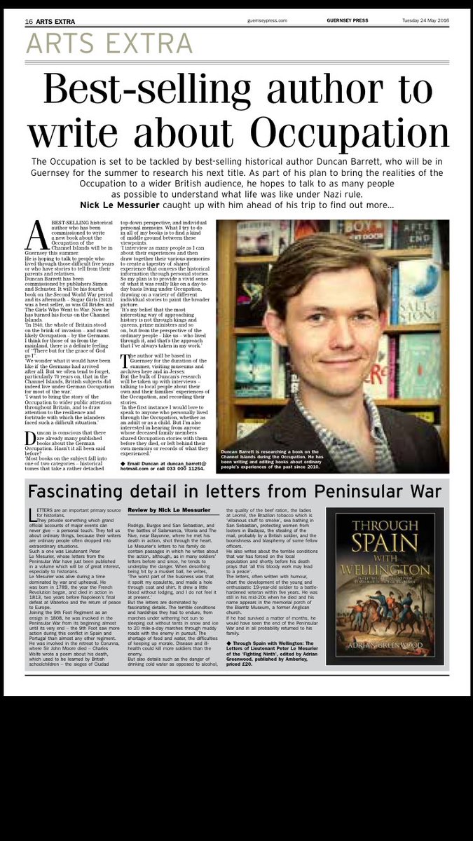 Duncan's new book is on the Occupation of the Channel Islands during #WW2... #Guernsey #Jersey #Alderney #Sark