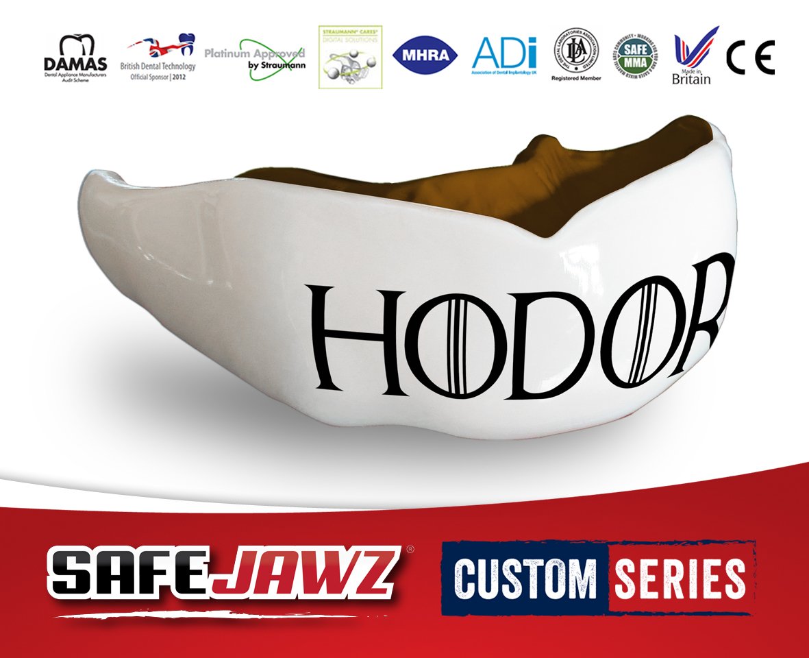 SAFEJAWZ's tweet photo. Introducing the 'Hodor Guard'. "Nothing Gets Through". #bandwagon #got #gameofthrones #hodor https://t.co/8kgVwF06aS