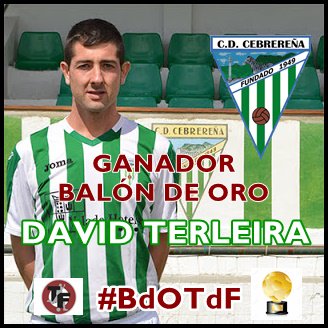 ⚽ 'BALÓN DE ORO DE TIERRA DE FÚTBOL! ⚽

El GANADOR es David Terleira, jugador de la @DCebre.

🏆 ¡ENHORABUENA! 🏆