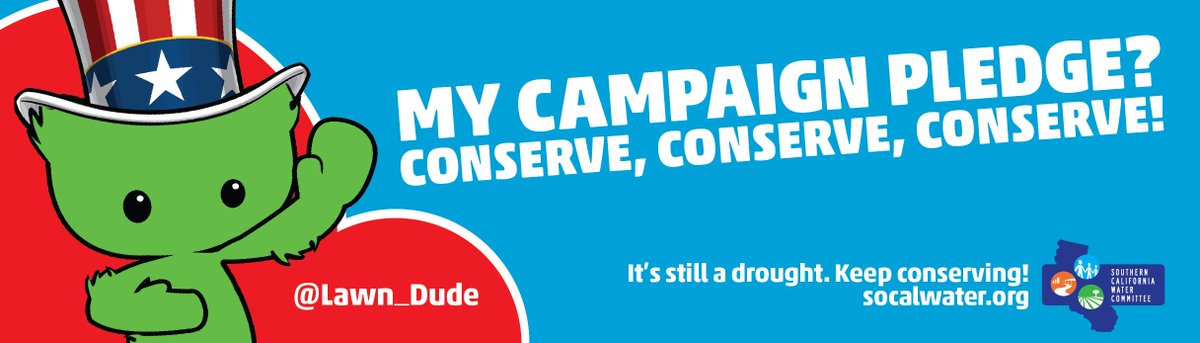 Lawn_Dude's tweet photo. My conservation campaign is up &amp; running! Help a Dude out by donating your shower time today! #KeepConservingCA https://t.co/g6h2XOQYAp
