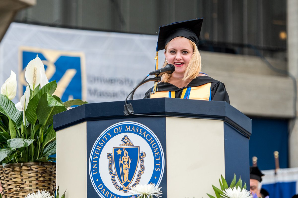 "I will not wish you luck, but I will leave you with this – you’ve earned it." ow.ly/4Ohb300gzLL #UMassD2016