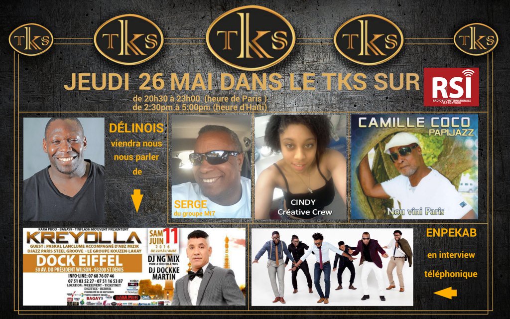 TKSmusik's tweet photo. @enpekab sera en interview téléphonique avec #Tchoco Jeudi 26/05 dans le #TKS sur #RSI https://t.co/w4w8ErXPUd