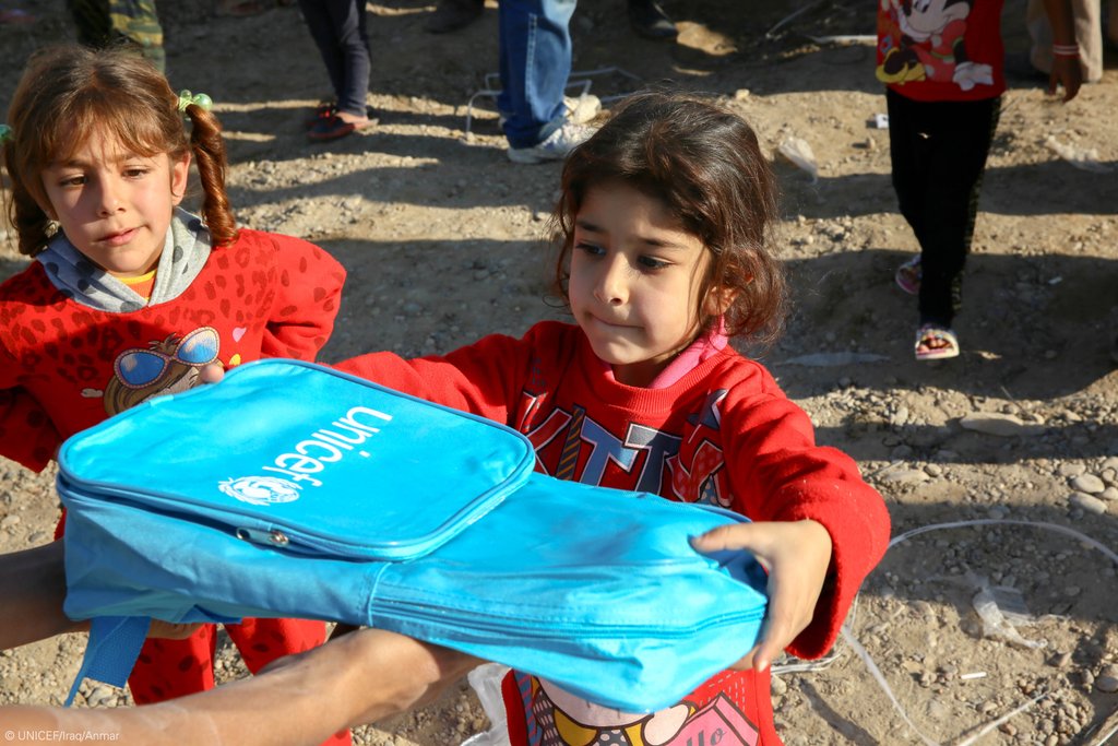 UNICEF's tweet photo. We're working around the clock to give children access to education in emergencies #EducationCannotWait @UNICEFiraq https://t.co/OnWCYYHFH6