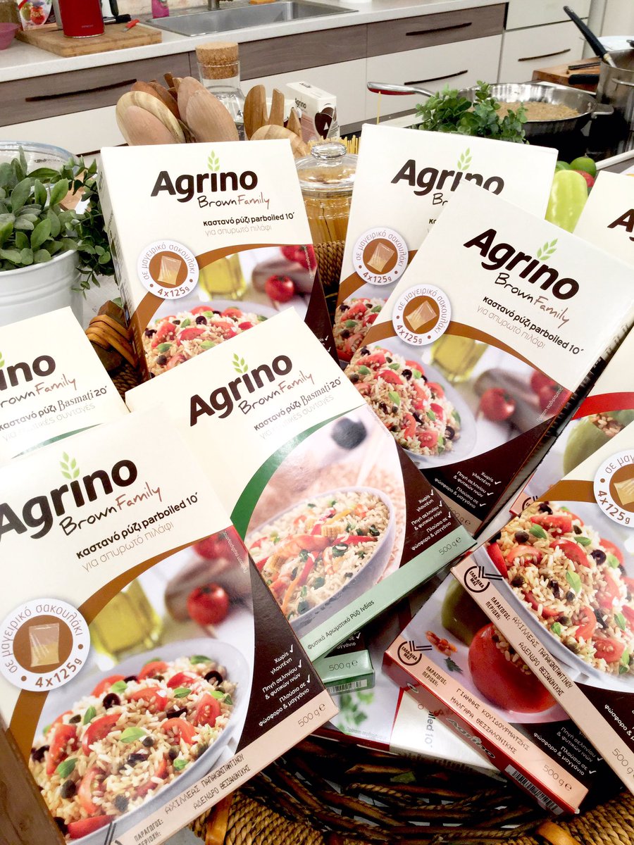 Καντε retweet κ 2 απο εσας κερδιζετε απο 48 συσκευασιες ρύζι Agrino 😃😃😃😃😃