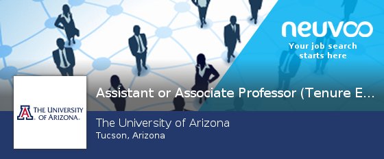 NeuvooTucson's tweet photo. #Assistant #or Associate Professor (Tenure Eligible) https://t.co/c97KCxX4o0 https://t.co/LUcCKFafjP