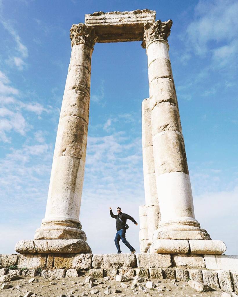 ourjordan's tweet photo. by @pennycaravan Having fun at the Temple of Hercules. Zero to hero, baby! 😆 #hercules #jo… https://t.co/oC1TX0zAID https://t.co/tkz3Lo2EwT