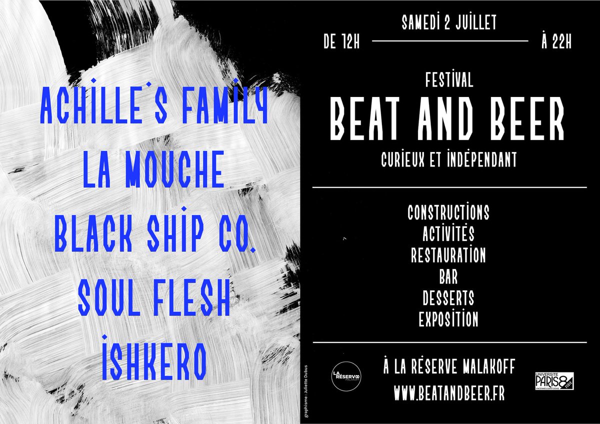 La programmation du Festival Beat and Beer est annoncée ! @reservemalakoff 
bit.ly/1UVzTad #malakoff