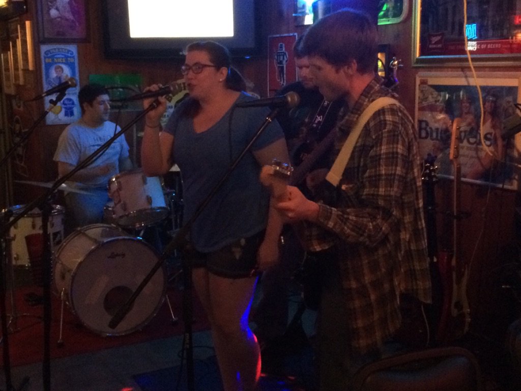DangerPins's tweet photo. We believe in a thing called love...And our friends at the Flea last night were diggin' it! #goodshow #dangerpins https://t.co/1fc2V1gRay