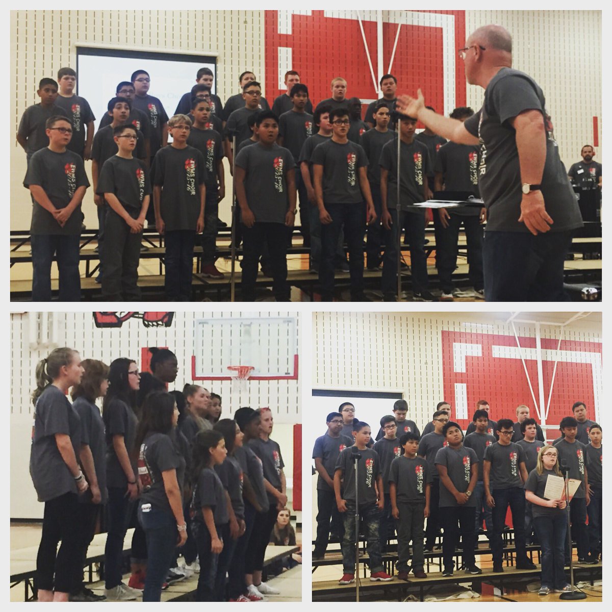 EdWillkie's tweet photo. What an amazing choir concert led by Mr. Lorey and Mr. Wheatley! #talentedsingers #whosegottalent #badgerpride https://t.co/7ii2tYpha3