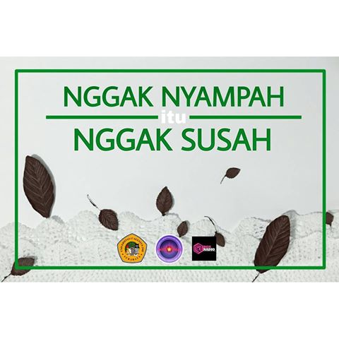 (1/5) Nyampah masih jadi budaya yang terus menerus di lakukan oleh warga indonesia...