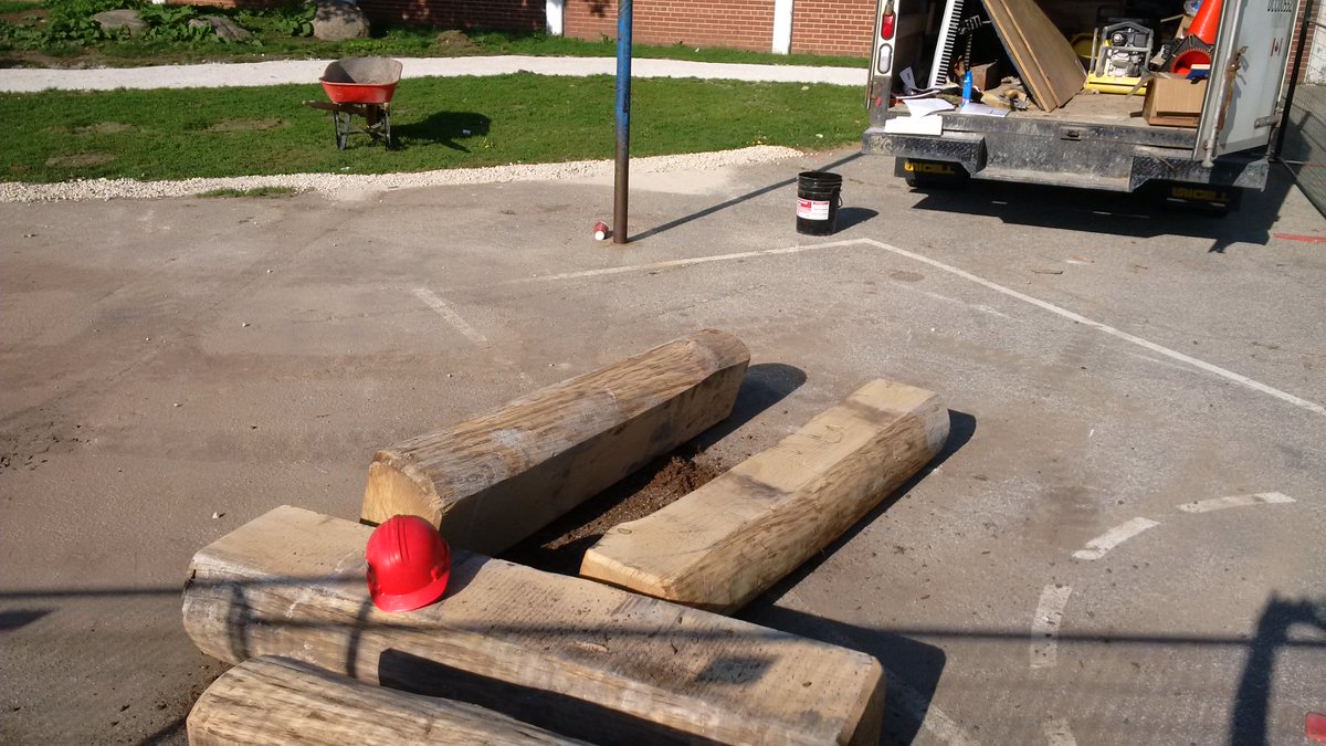 Under construction. New playground is coming along nicely.