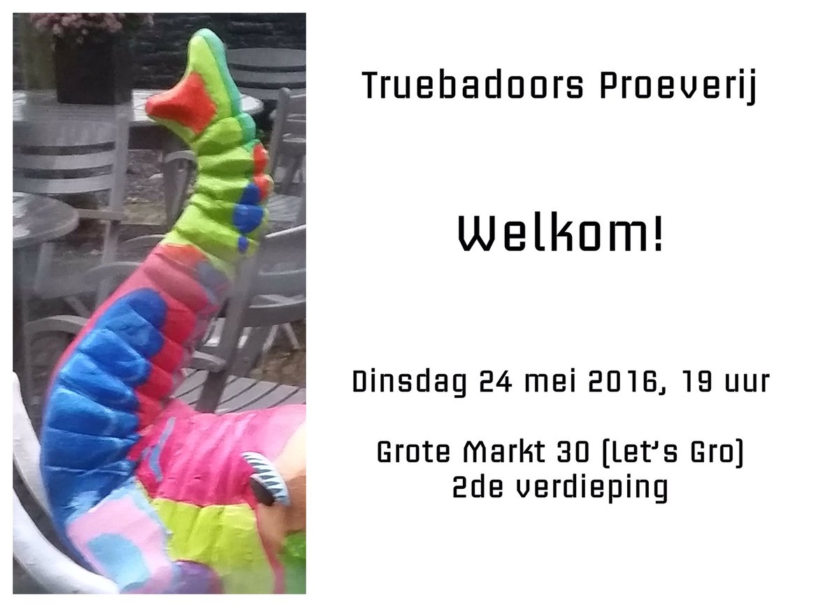 Vanavond! Wees welkom :)