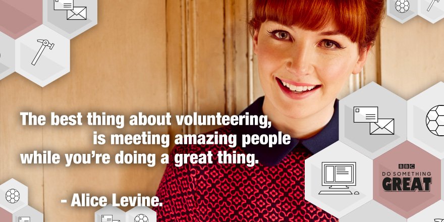 Why should you volunteer and #DoSomethingGreat? Find out in this guide with @alicelevine: bbc.in/244A0Sl