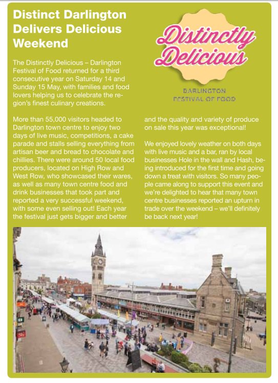 Darlington BID tweet media